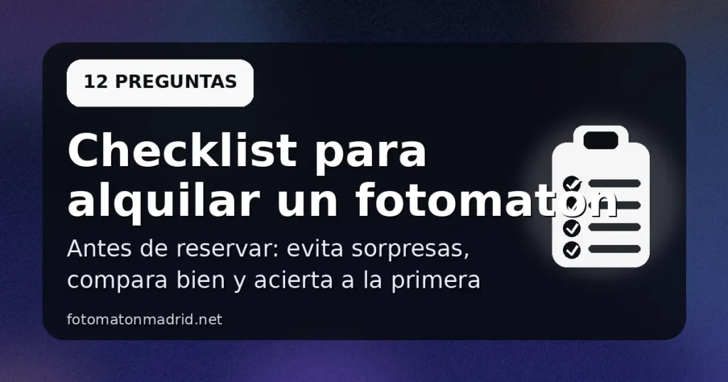 checklist fotomaton 12 preguntas
