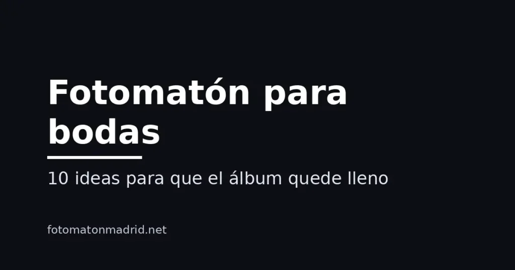 fotomaton bodas 10 ideas album minimal